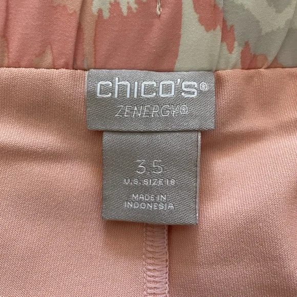 Chico’s Woman’s Zenergy Peach Cream Golf Athletic Skort 3.5 size 18 - Picture 3 of 9
